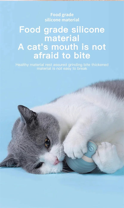 Cat Interactive Ball Training Self-moving Kitten Electric Cat Ball Toys Electronic Automatic Rolling Magic Ball Toys for Cat