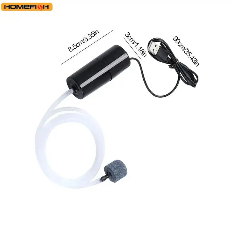 Portable USB Aquarium Air Pump – Silent Mini Oxygen Pump for Fish Tanks and Fish Farming