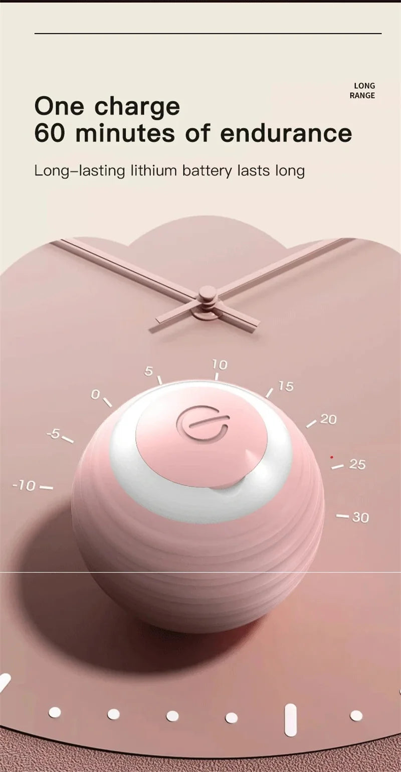 Cat Interactive Ball Training Self-moving Kitten Electric Cat Ball Toys Electronic Automatic Rolling Magic Ball Toys for Cat