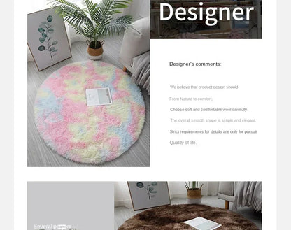 Super Soft pet-friendly carpet Plush Round Rug – Fluffy Carpet for Living Room, Bedroom & Pet Comfort (Dogs & Cat66s)