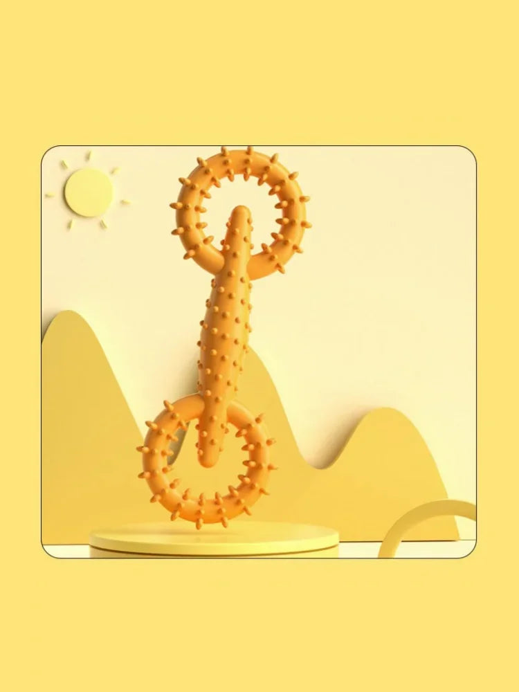 Dog Pull Ring Puppy Chewing Toy Indestructible Pet Pull Ring Toys Interactive Puppy Chew Toy For Boredom Relief Teeth Cleaning