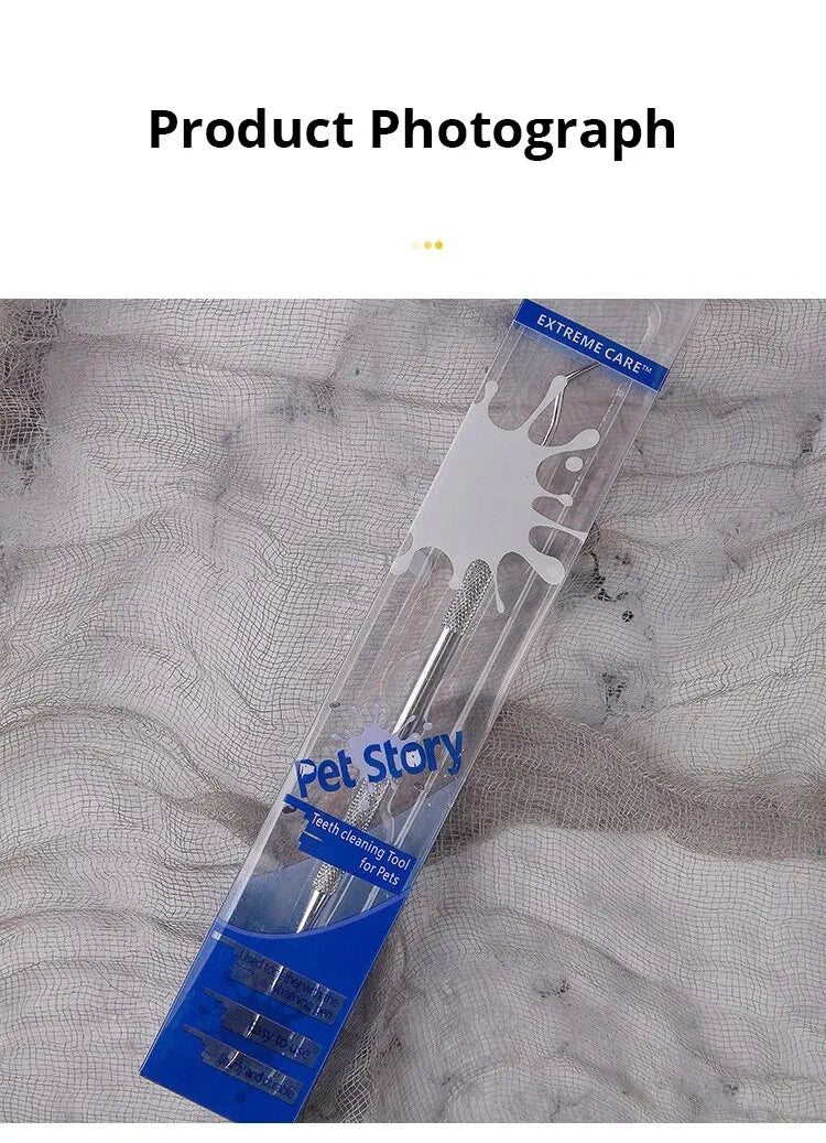 Pet Dog Tooth Cleaner Tartar Removers Scraper Dental Pen Stainless Steel Pet Puppy Mouth Breath Fresher Oral Cleaning Tool