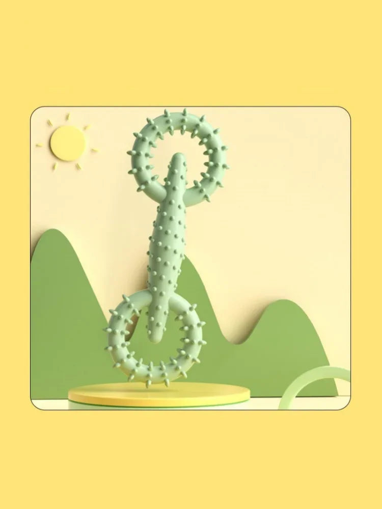 Dog Pull Ring Puppy Chewing Toy Indestructible Pet Pull Ring Toys Interactive Puppy Chew Toy For Boredom Relief Teeth Cleaning