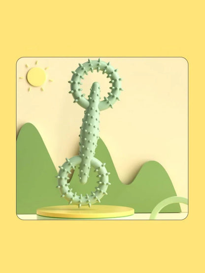 Dog Pull Ring Puppy Chewing Toy Indestructible Pet Pull Ring Toys Interactive Puppy Chew Toy For Boredom Relief Teeth Cleaning