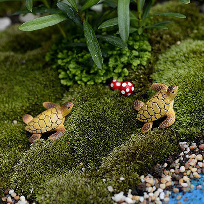 1PC Mini Sea Turtle Model Resin Aquarium Fish Tank Home Landscape Ornaments Decoration Accessories Fine Workmanship Layout Prop
