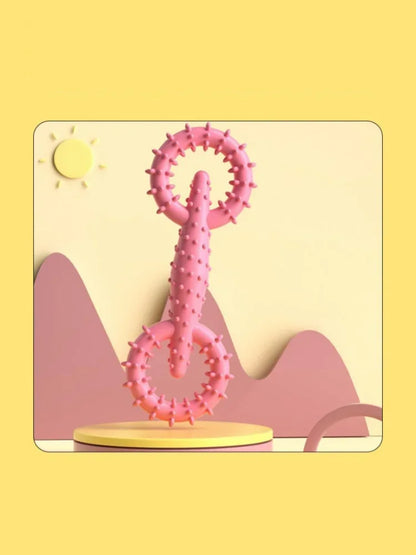 Dog Pull Ring Puppy Chewing Toy Indestructible Pet Pull Ring Toys Interactive Puppy Chew Toy For Boredom Relief Teeth Cleaning