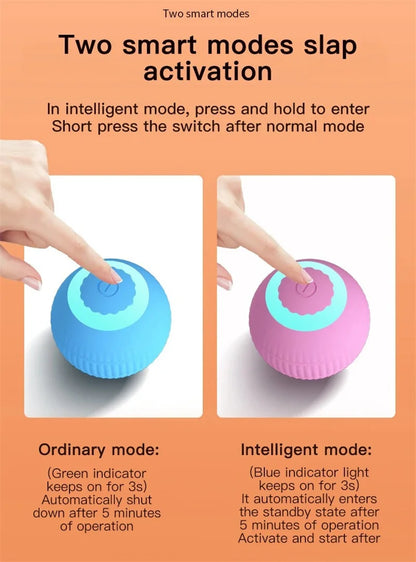 Cat Interactive Ball Training Self-moving Kitten Electric Cat Ball Toys Electronic Automatic Rolling Magic Ball Toys for Cat