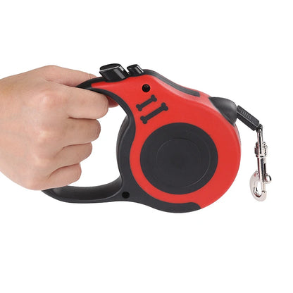 Retractable Dog Leash – 3M/5M Durable Nylon with Quick Lock