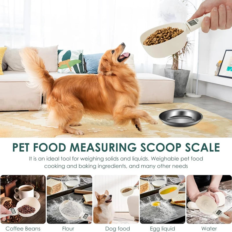 Smart Digital Pet Food Spoon – Measuring Scale for Dogs & Cats