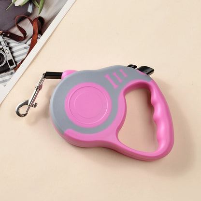 Retractable Dog Leash – 3M/5M Durable Nylon with Quick Lock