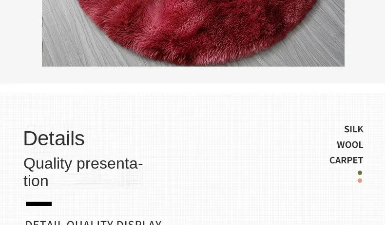 Super Soft pet-friendly carpet Plush Round Rug – Fluffy Carpet for Living Room, Bedroom & Pet Comfort (Dogs & Cat66s)