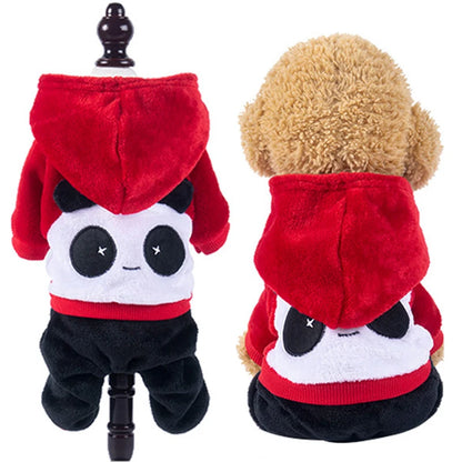 Flannel Dog & Cat Jumpsuit – Soft Winter Pet Clothes for Small and Medium Breeds