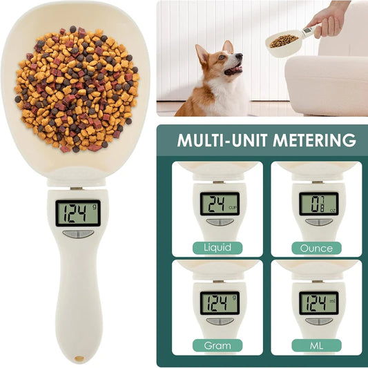 Smart Digital Pet Food Spoon – Measuring Scale for Dogs & Cats