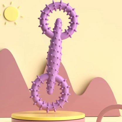 Dog Pull Ring Puppy Chewing Toy Indestructible Pet Pull Ring Toys Interactive Puppy Chew Toy For Boredom Relief Teeth Cleaning