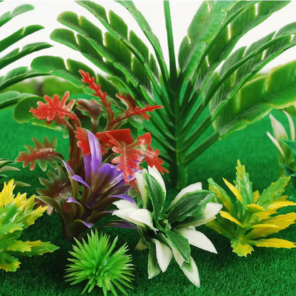 45pcs Mixed Shrubs Bush Model, Miniature Coloful Model Plant for Train Railways Scenery Architecture Landscape Sand Military Lay