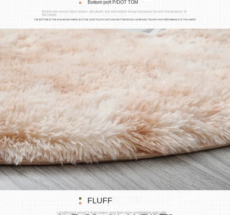 Super Soft pet-friendly carpet Plush Round Rug – Fluffy Carpet for Living Room, Bedroom & Pet Comfort (Dogs & Cat66s)