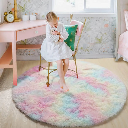 Super Soft pet-friendly carpet Plush Round Rug – Fluffy Carpet for Living Room, Bedroom & Pet Comfort (Dogs & Cat66s)