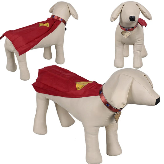 Fantasia Small/ Medium/ large Dog Superdog Krypto Cosplay Cloak – 2025 Superhero Pet Costume