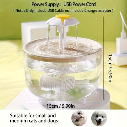 Whisper-Quiet Cat Water Fountain – 48oz BPA-Free with Triple Filtration
