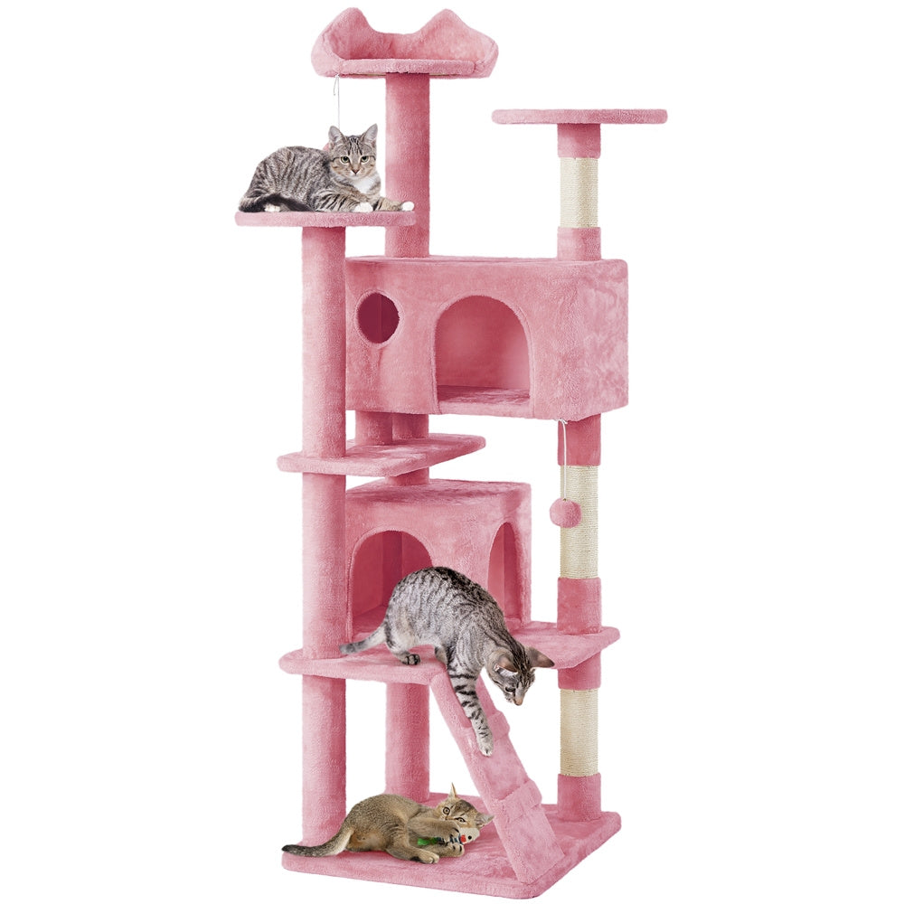 Cat Tree Tower – Multi-Level Condo with Posts, Hammocks & Toys