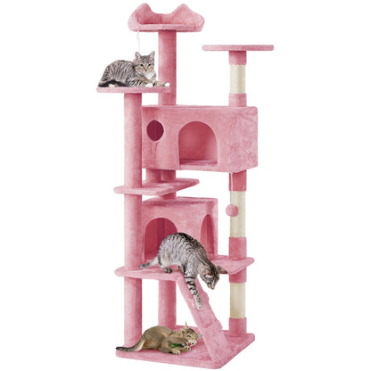 Cat Tree Tower – Multi-Level Condo with Posts, Hammocks & Toys